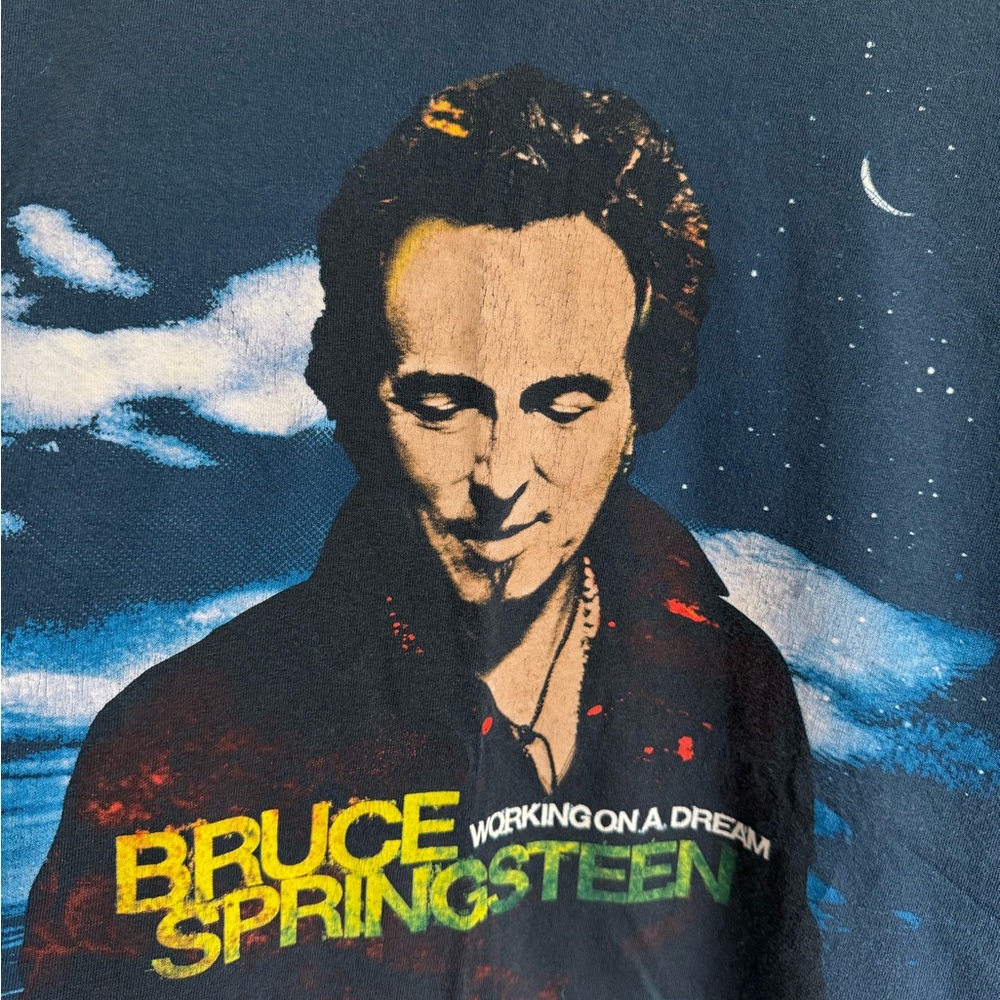 Bruce Springsteen Blue Graphic Men's T-Shirt concert tee - Picture 3 of 4